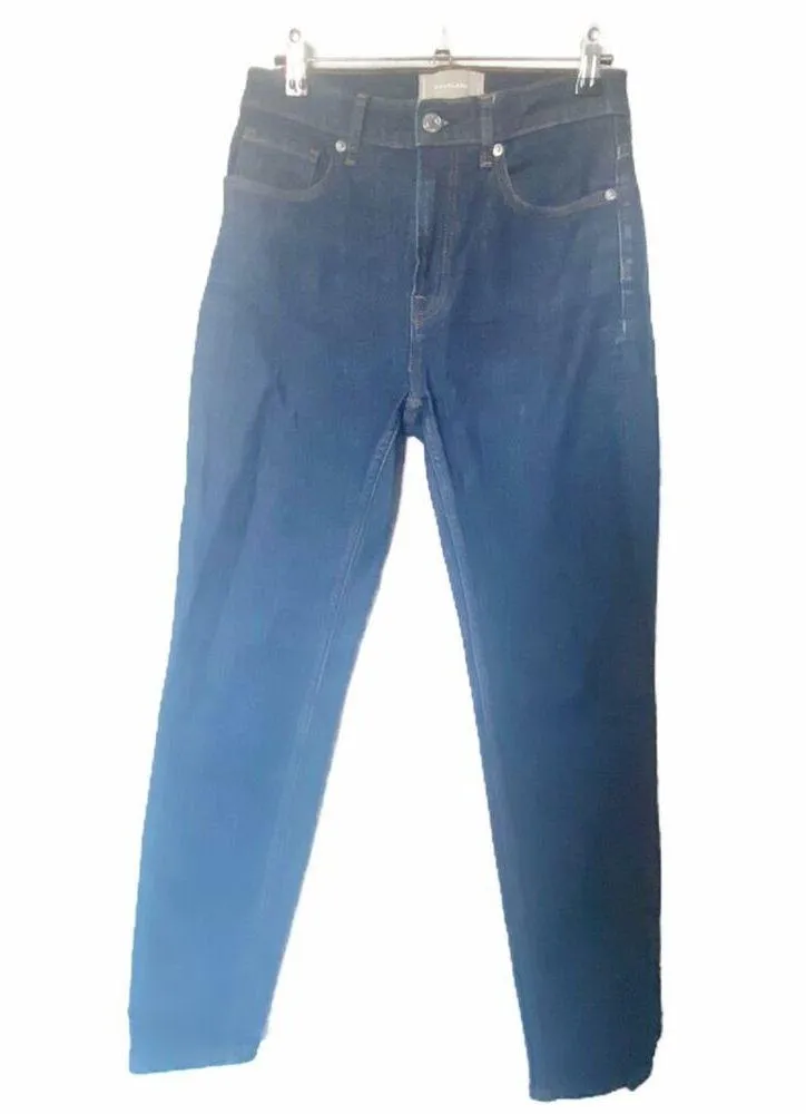 Everlane The Authentic Stretch High Rise Skinny Dark Wash Denim Jeans Size 27 - Image 3