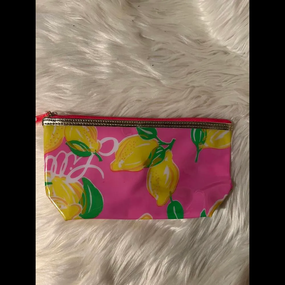 Lilly Pulitzer x Estee Lauder Cosmetic Bag - Pink Lemonade Design - Image 5