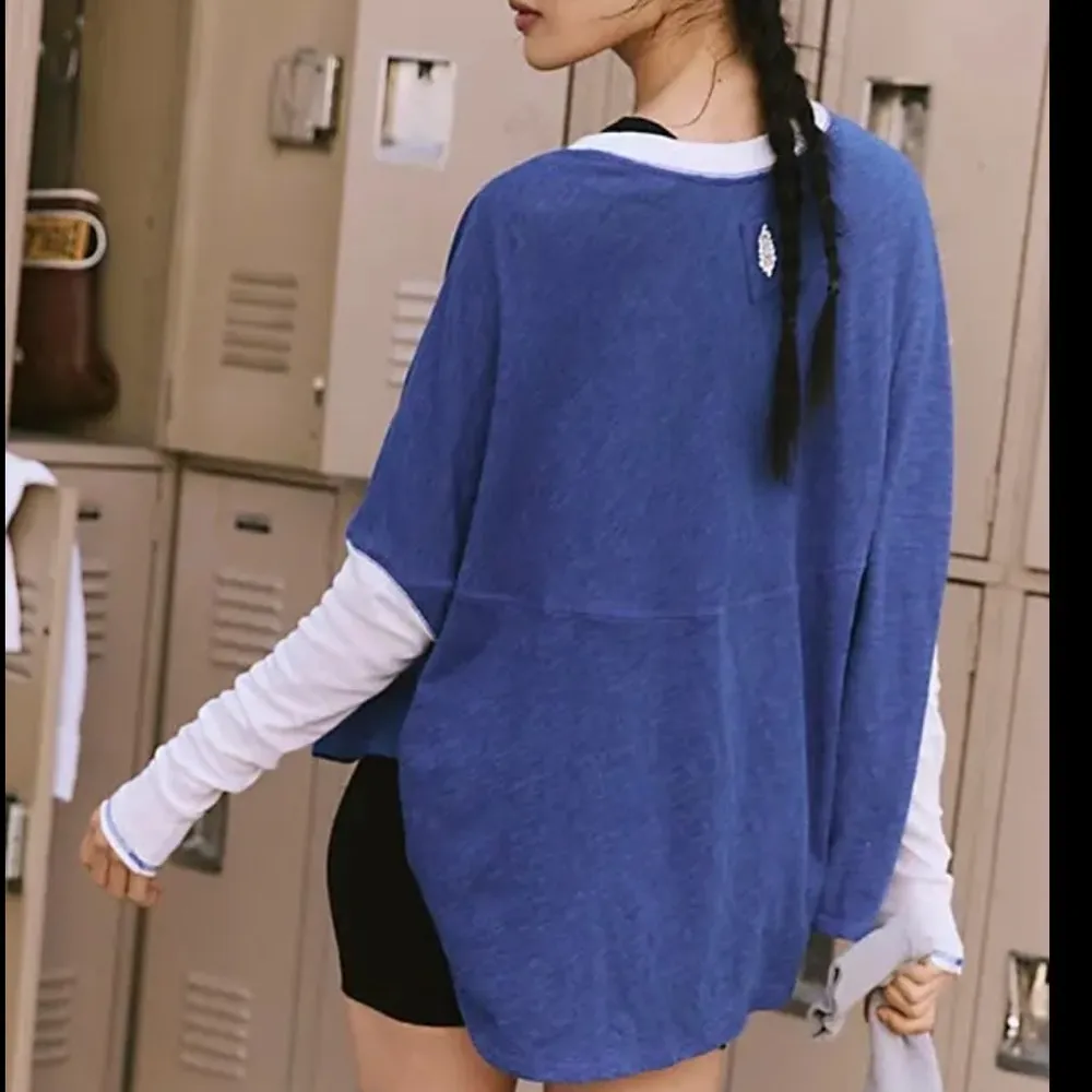 #91 NWT Free People Full Circle Layer in Electric Shock Combo - Image 3