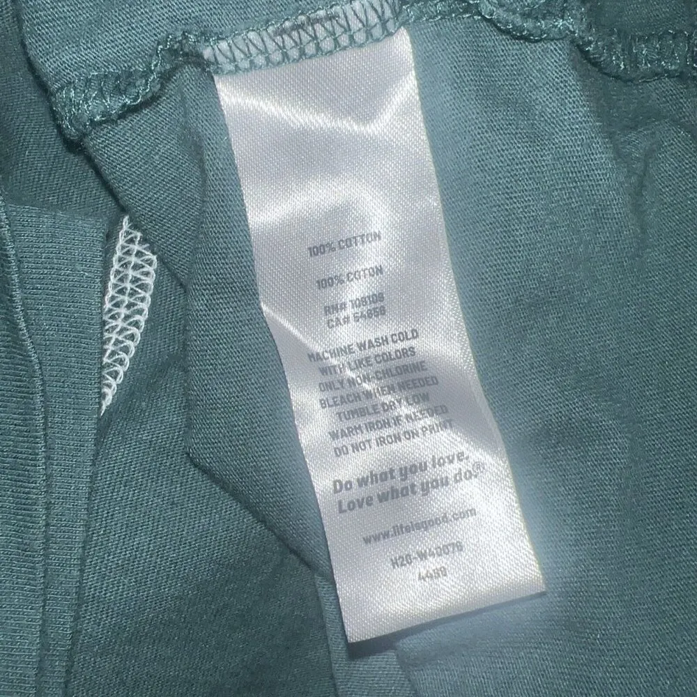 Life Is Good Sleep Shirt Womens Extra Small Christmas Penguins Long Sleeve Green - Image 5