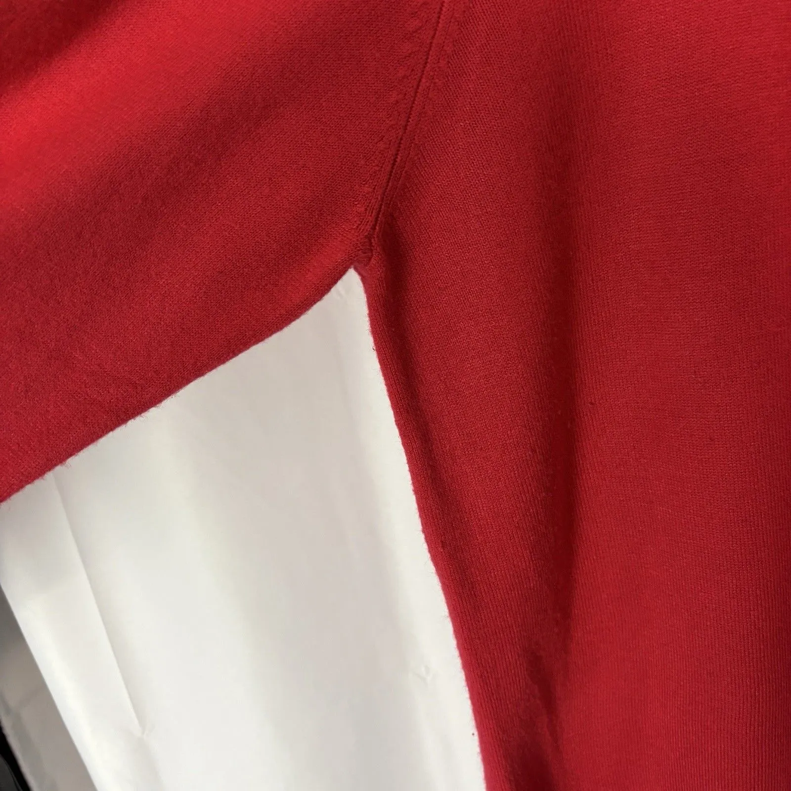 Vintage Allison Daley Red Crewneck Sweater 2X winter holiday dressy office party - Image 7