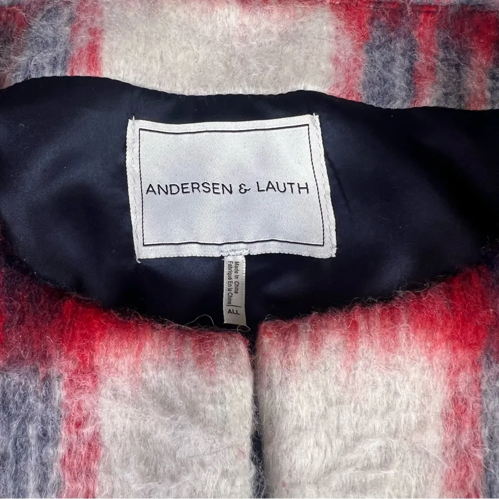 Anthropologie Andersen & Lauth Olivia Plaid Cap Coat - Image 8