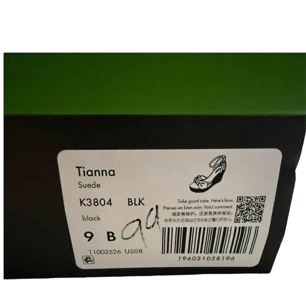 Kate Spade New York Tianna Suede Espadrille Wedge Sandals – Black (Size 9B) - Image 10