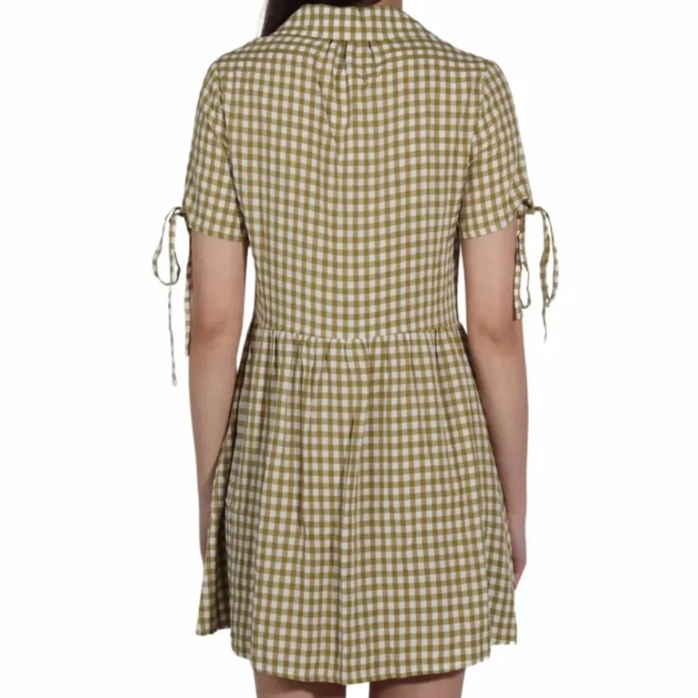 Topshop  Gingham Button Down Dress - Image 3