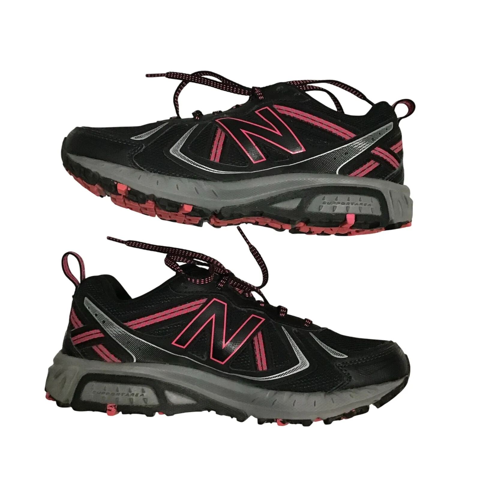 New Balance WT410LB5 Womens Black Pink Trail Running Shoes Size‎ 8 - Image 4