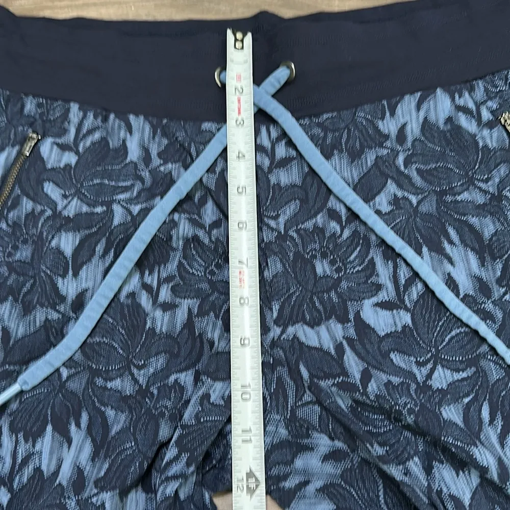 Athleta Trekkie North Floral Print Hiking Casual Ankle Jogger Pants Blue Size 14 - Image 9