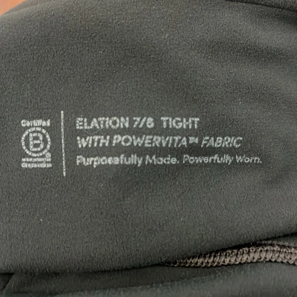 Athleta Hunter Green Elation 7/8 Leggings L - Image 3