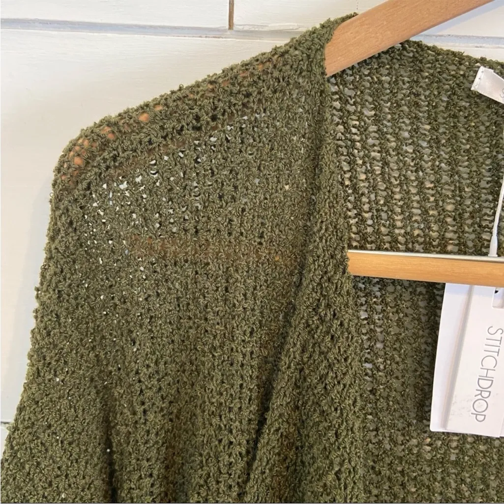 Stitchdrop Colorblock Stripe Flyaway
Cardigan. XL. Green - Image 4