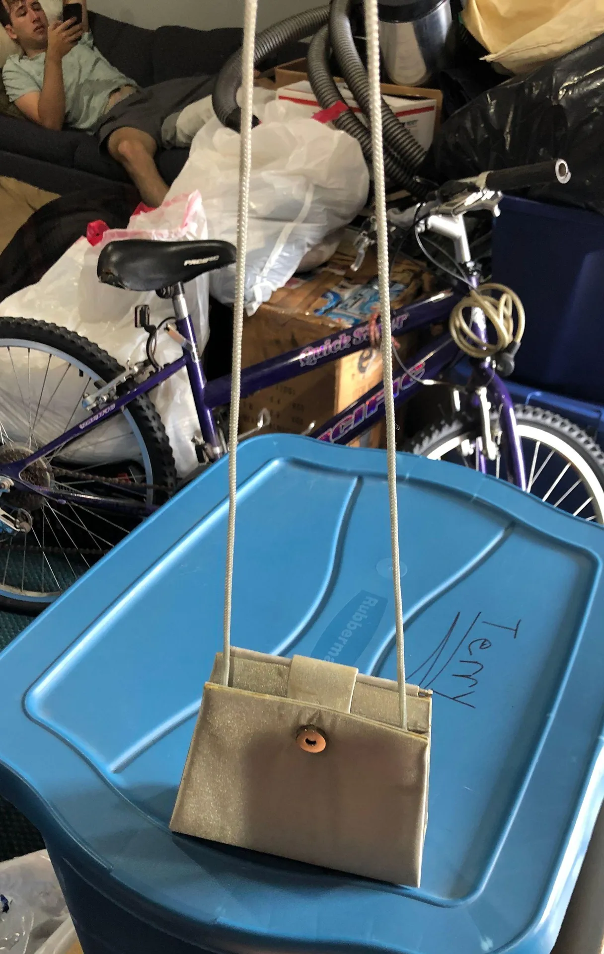 Gray Sparkly Purse - Image 2