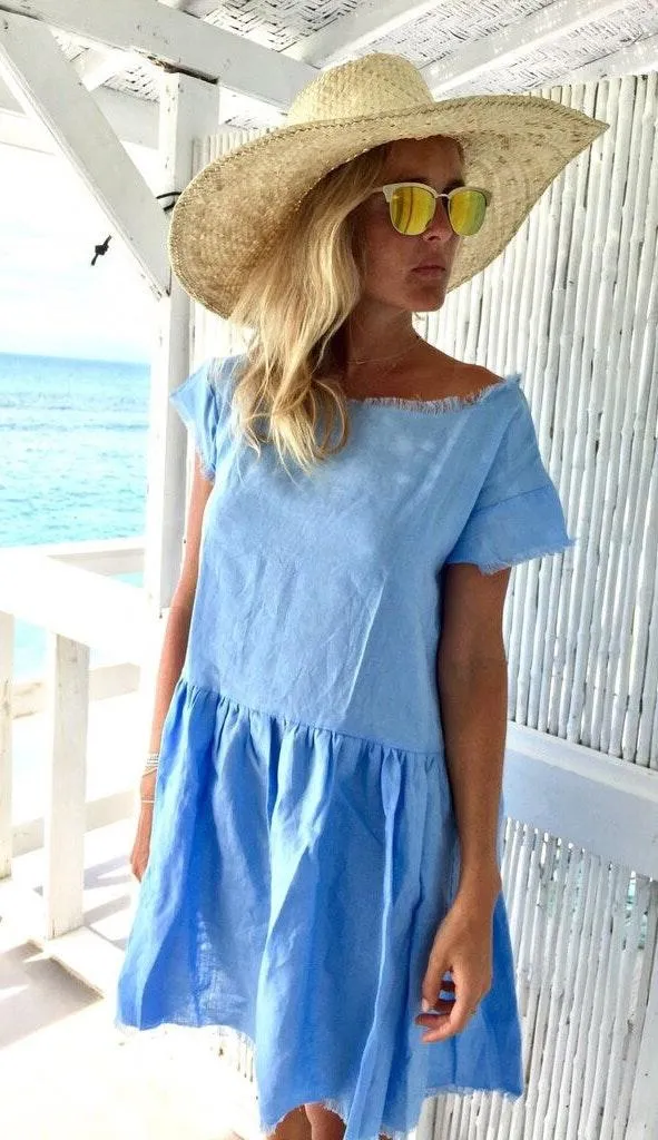 s the pale blue beach dress - Image 3