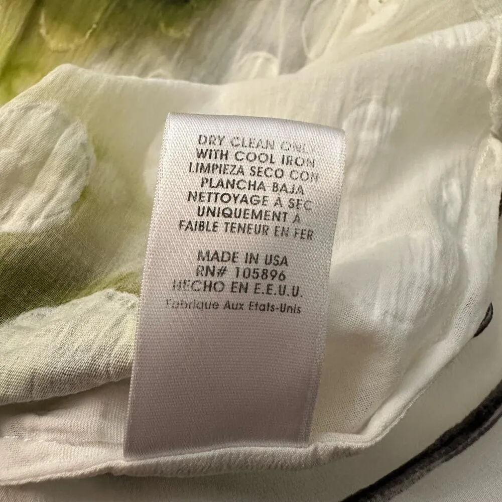 Worth white, yellow & black striped sleeveless button down top size 4 White - Image 8