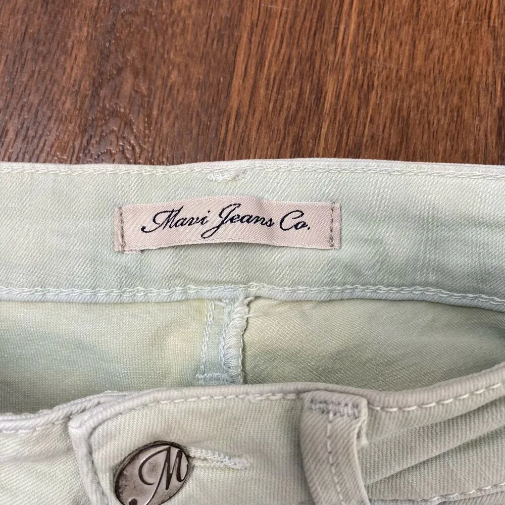 Mavi Seafoam Green Alexa Mid Rise Skinny Ankle Jeans Sz 27/4 - Image 6