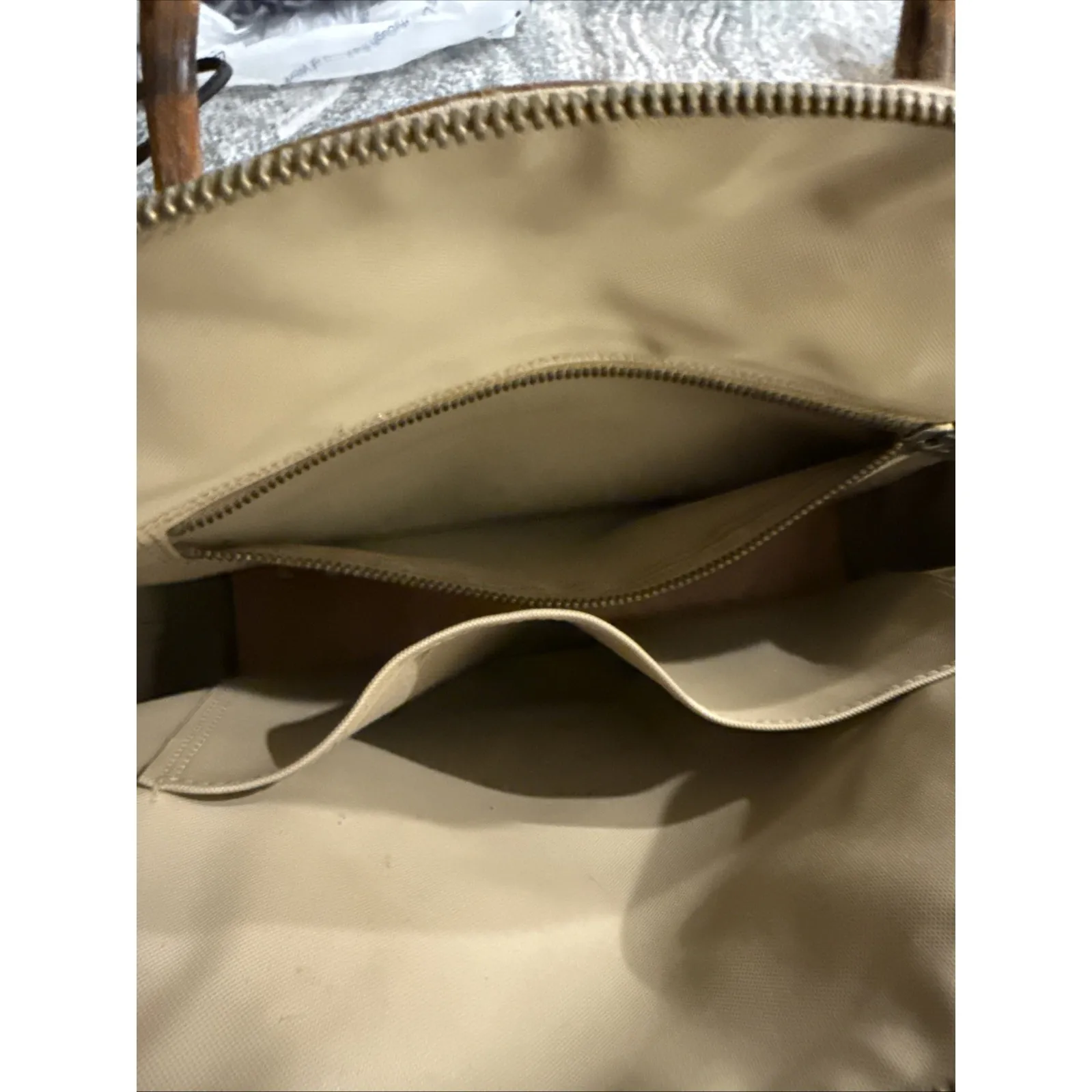 Vintage King Ranch Canvas Leather La Bolsa Bag STAMPED JJ Kingsville Texas - Image 8