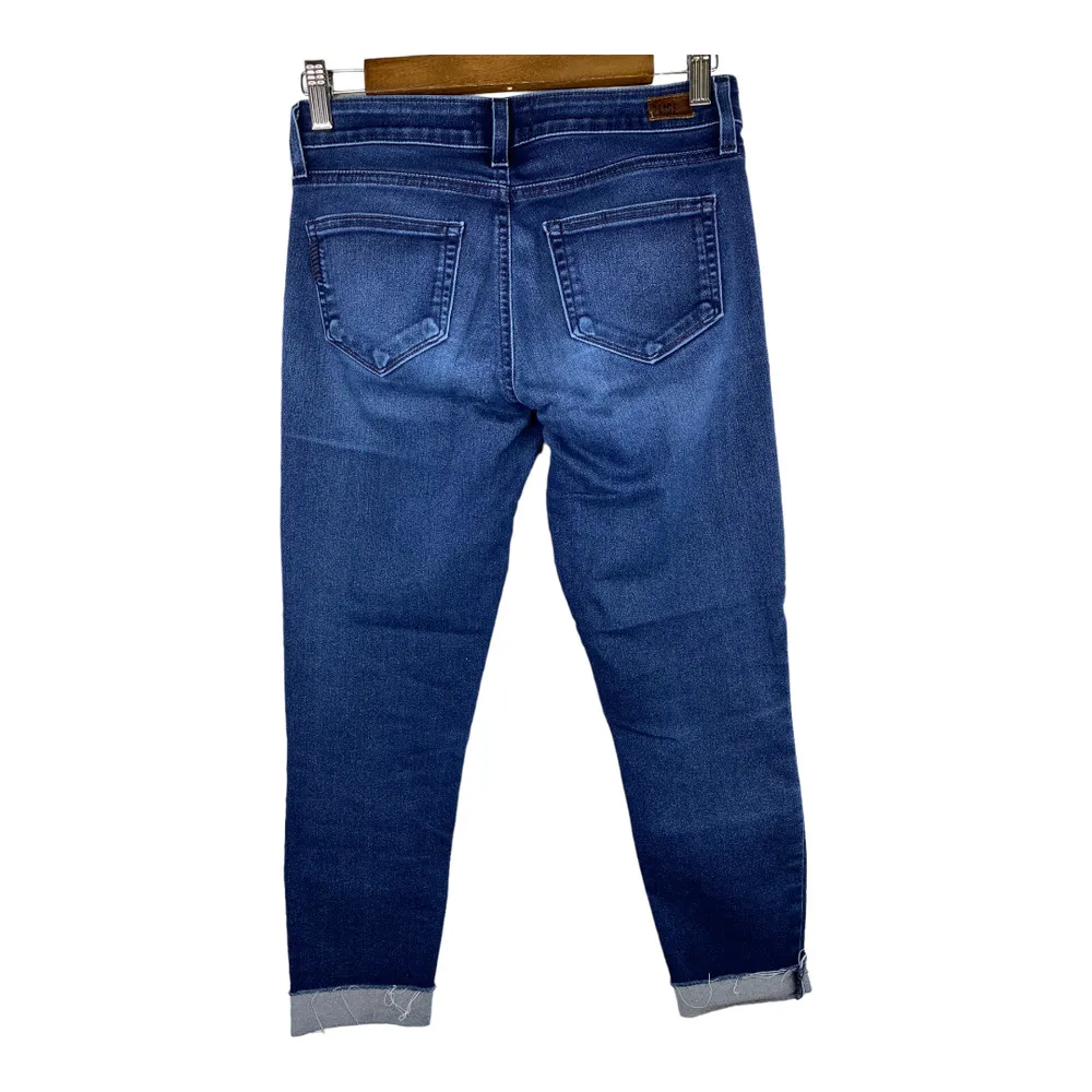 Paige Womens Paula Verdugo Ankle Raw Hem Cuffed Denim Jeans size 26 - Image 2