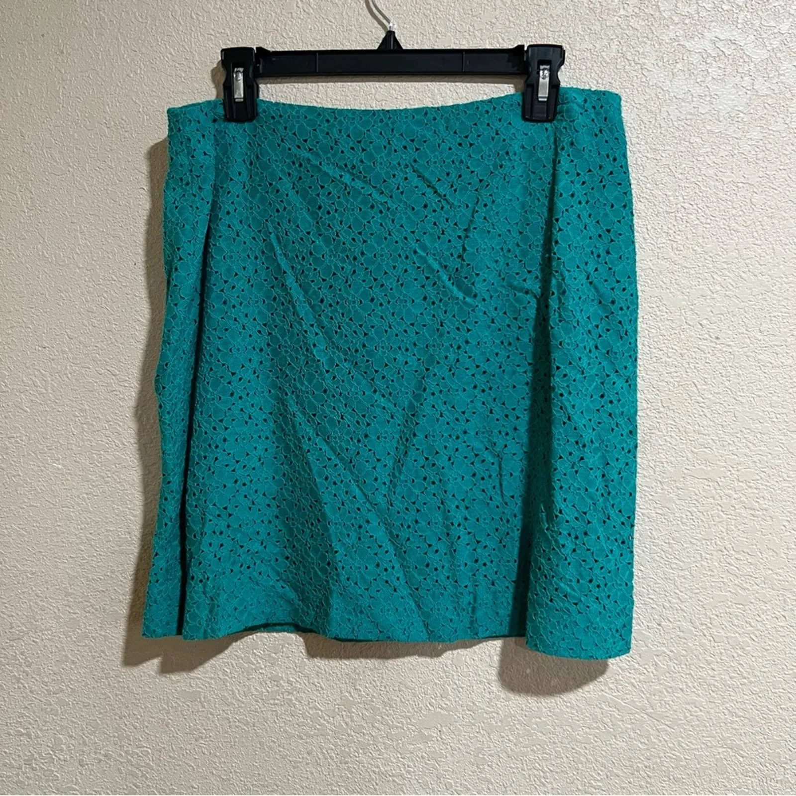 Brook Brother teal blue lace skirt - Image 7