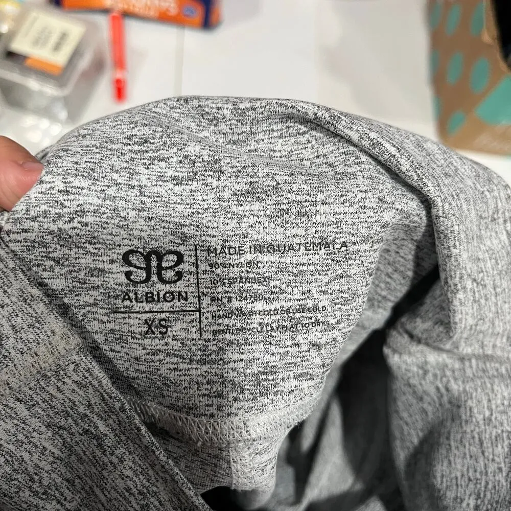 Albion Fit INTENTION LEGGINGS 7/8, HEATHER GREY WOMENS Size XS High Rise - Image 7