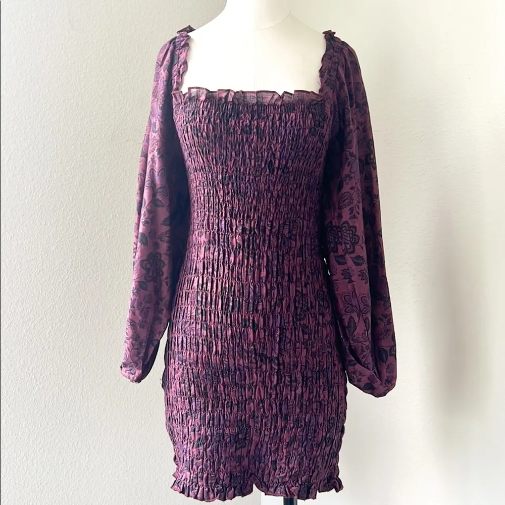 NWT Free People Long Sleeve Mini Dress - Image 2
