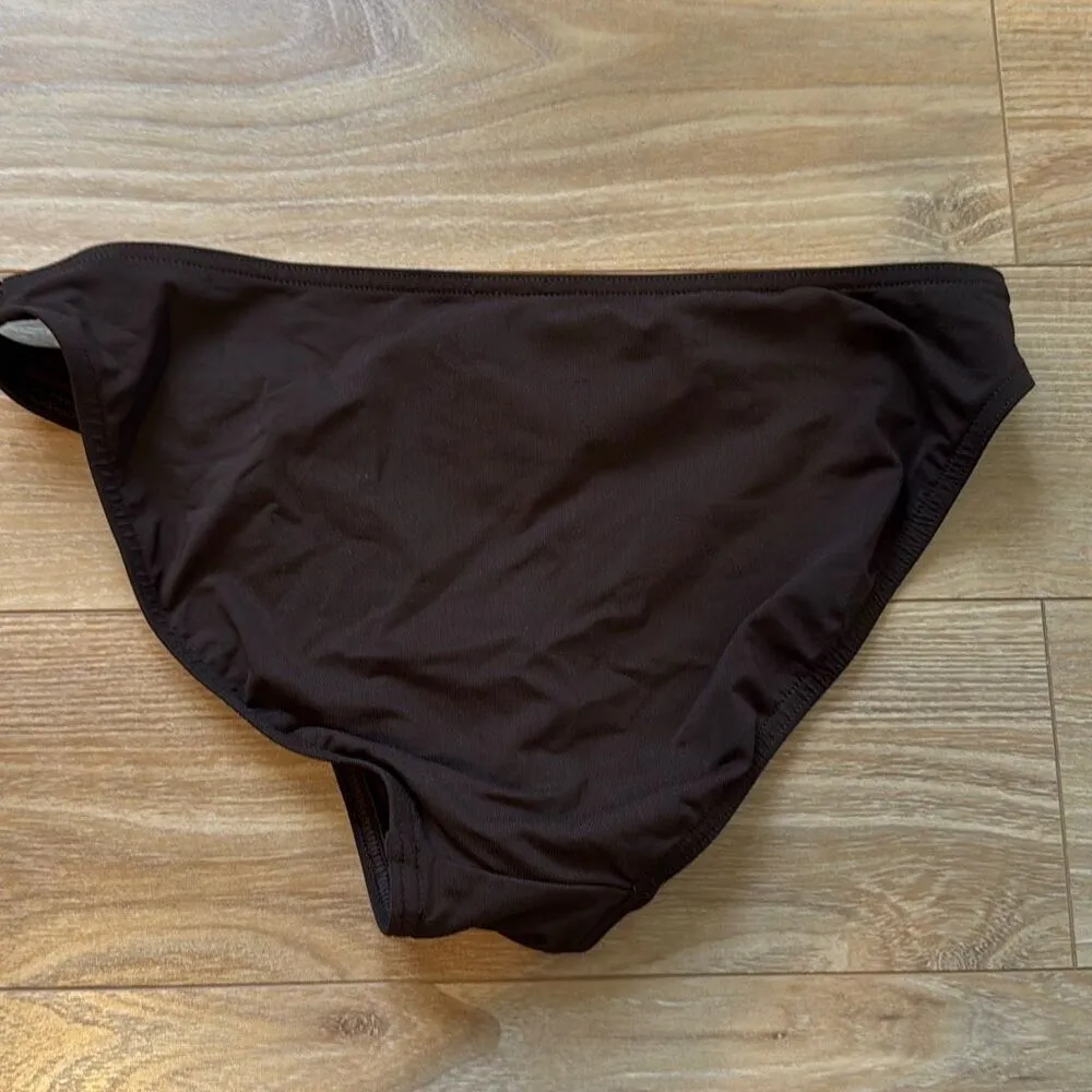 Michael Kors Vintage Brown Two Piece Swimsuit set size medium - Image 8