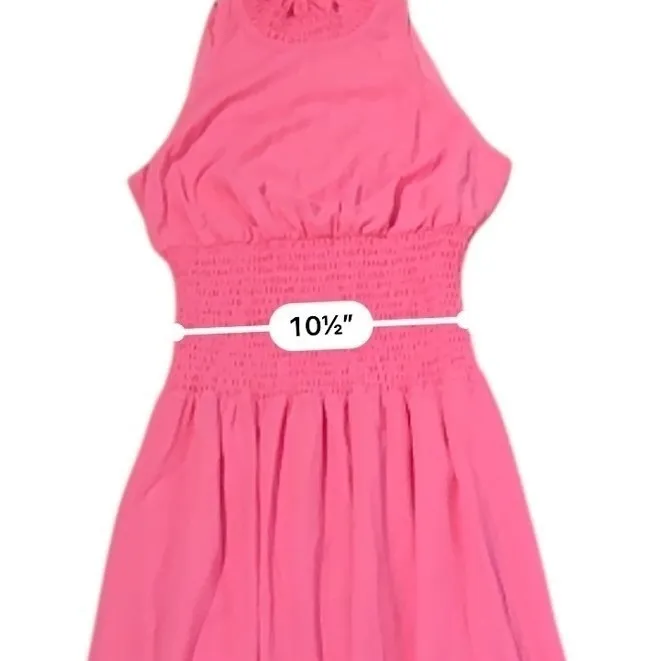 Alexia Admor Landry Pink Midi Dress Size XS Smocked Waist Sleeveless Party - Image 11