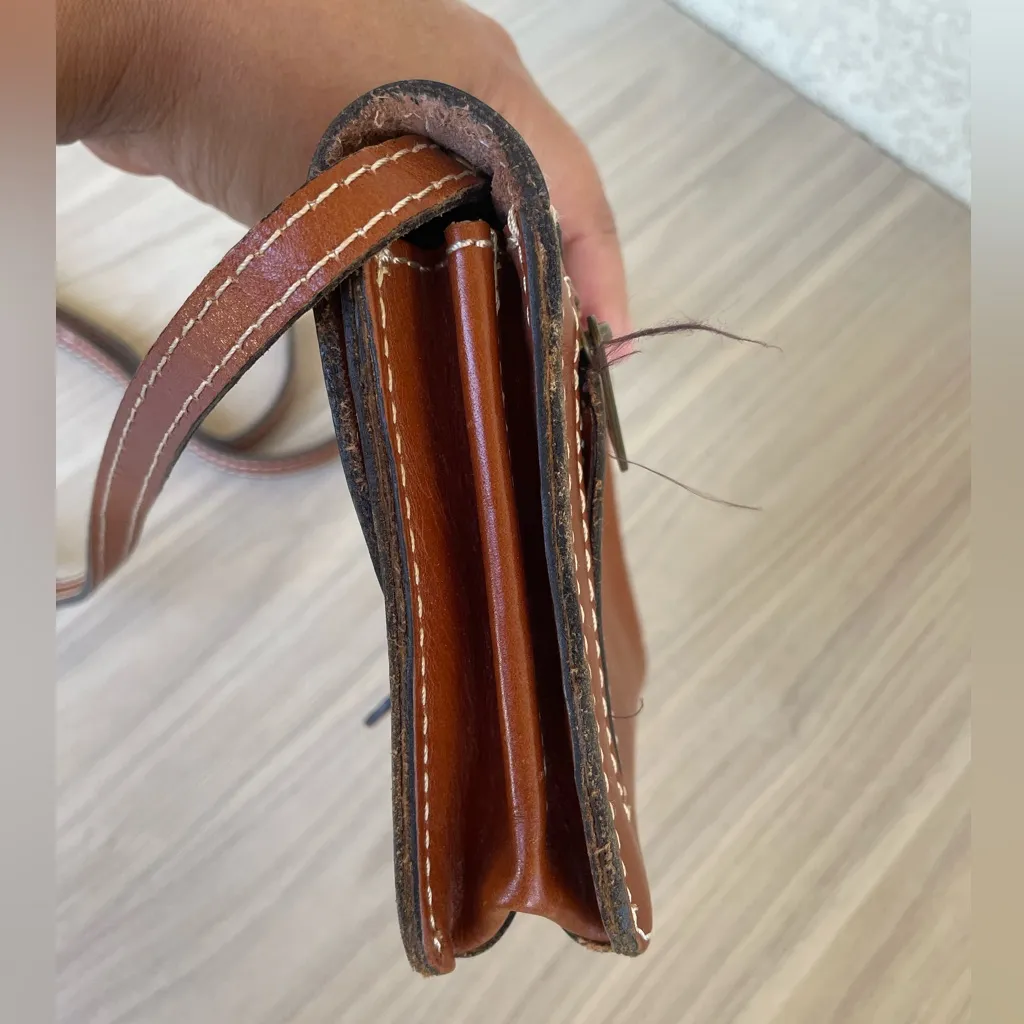 Patricia Nash Tan Leather Crossbody Bag - Image 6