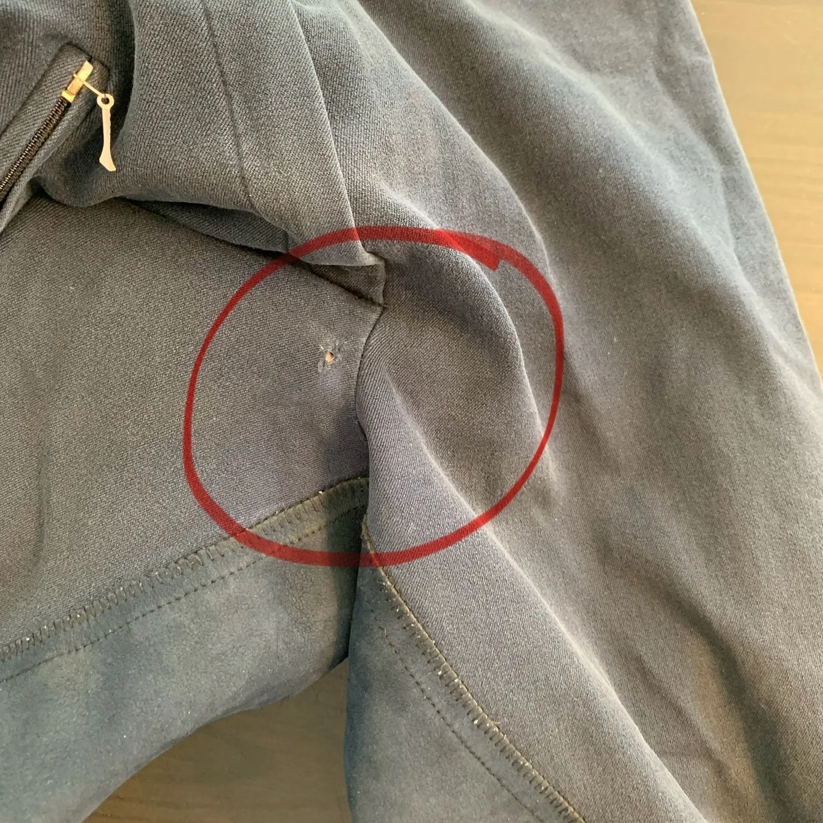 Cavallo Champion Navy Blue Riding Breeches Equestrian Pants Women's Size 30 HOLE - Image 3