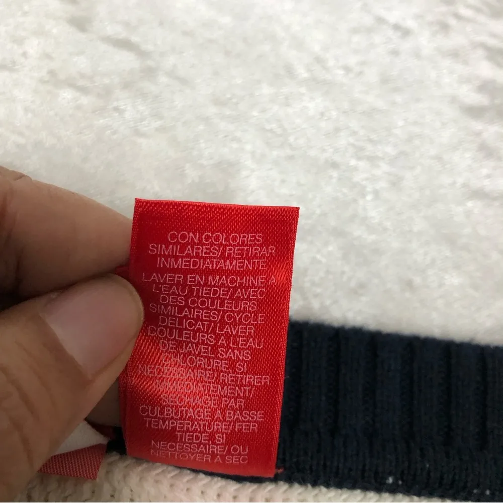 Liz Claiborne Liz & co. sweater navy cream size small - Image 5