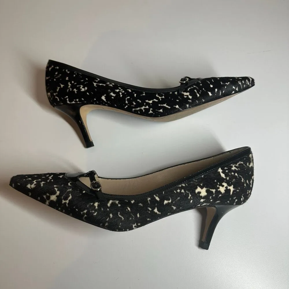 LK Bennett Calf Hair Cow Print Heels Pumps Size EU 40 US 10 Women's - Image 13
