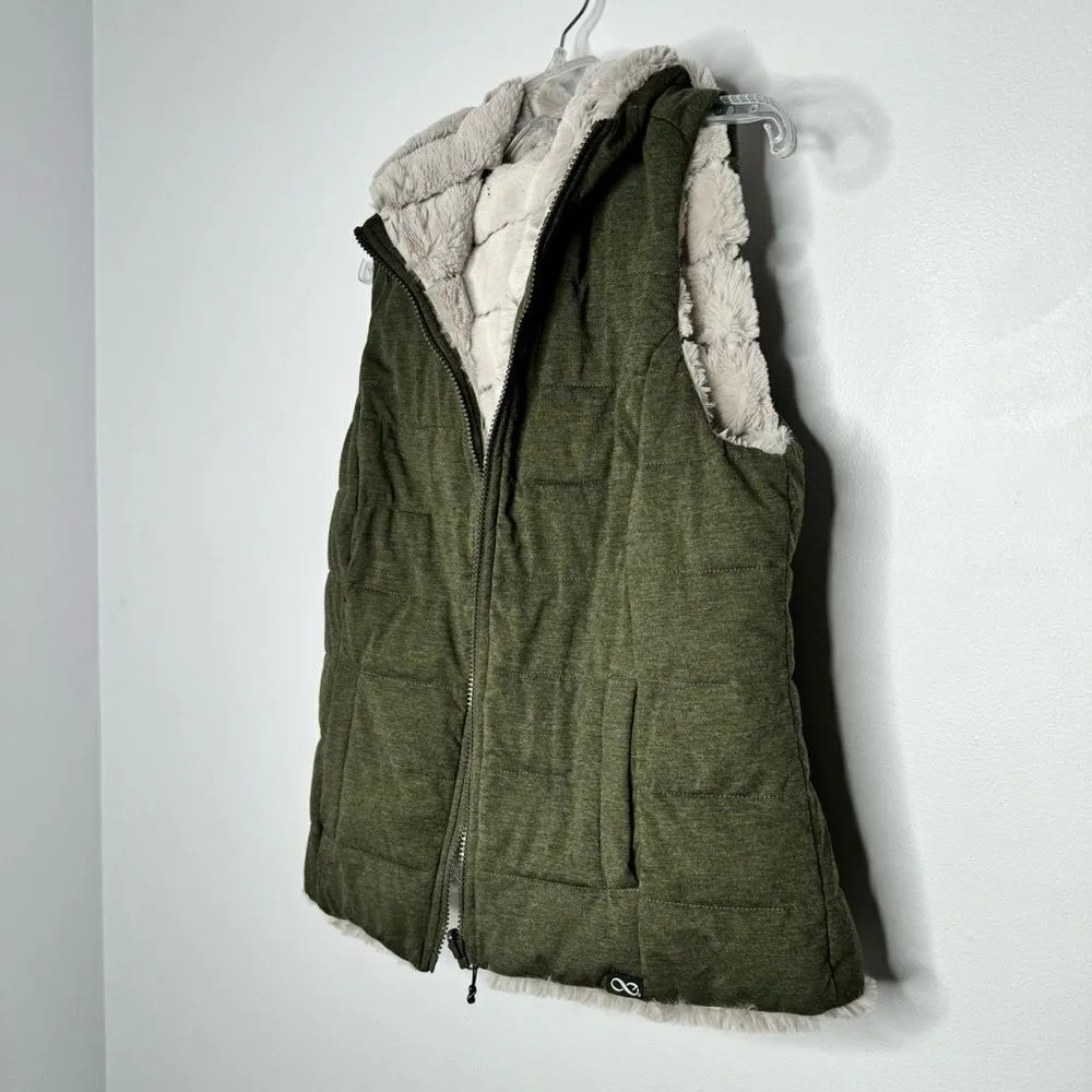 boundless reversible vest jacket size medium Gray - Image 3