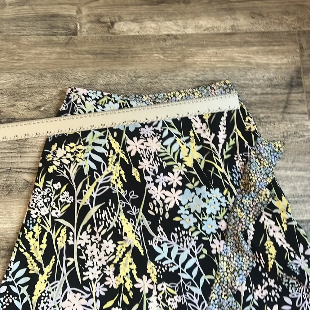 Calvin Klein Womens Spring Colorful Ruffled Wrap Midi A-Line Skirt size 10 #100 - Image 12