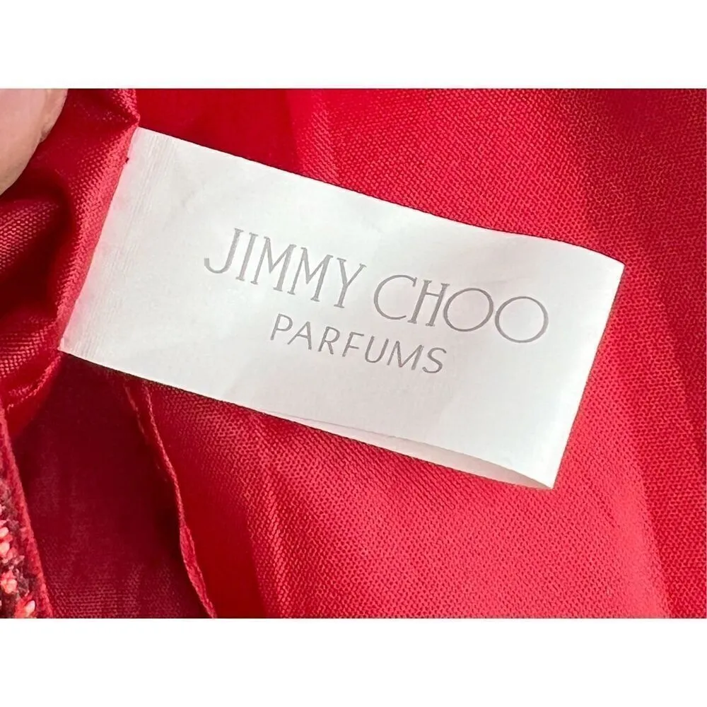Jimmy Choo Parfume‎ Red Glitter Good Chain Clutch Shoulder Handbag COA - Image 4