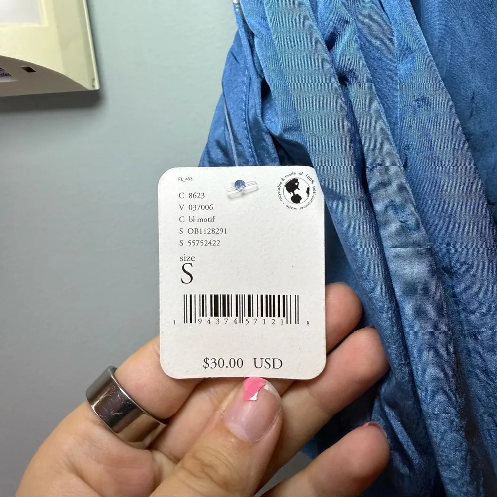 Free People The Way Home Blue Shorts Size Small - Image 3