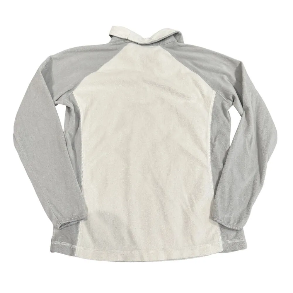 Columbia Women's Two-Tone Thermal Quarter Zip Jacket in Gray/White, Size XL​​ - Image 3