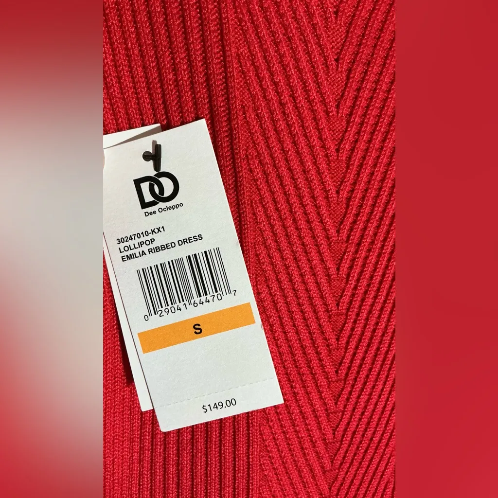 Dee Ocleppo Chic Red Midi Dress - Image 8