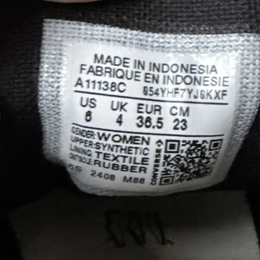 Converse Chuck Taylor All Star OX Low Top Black Glitter Sparkle Women's Size 6 - Image 9