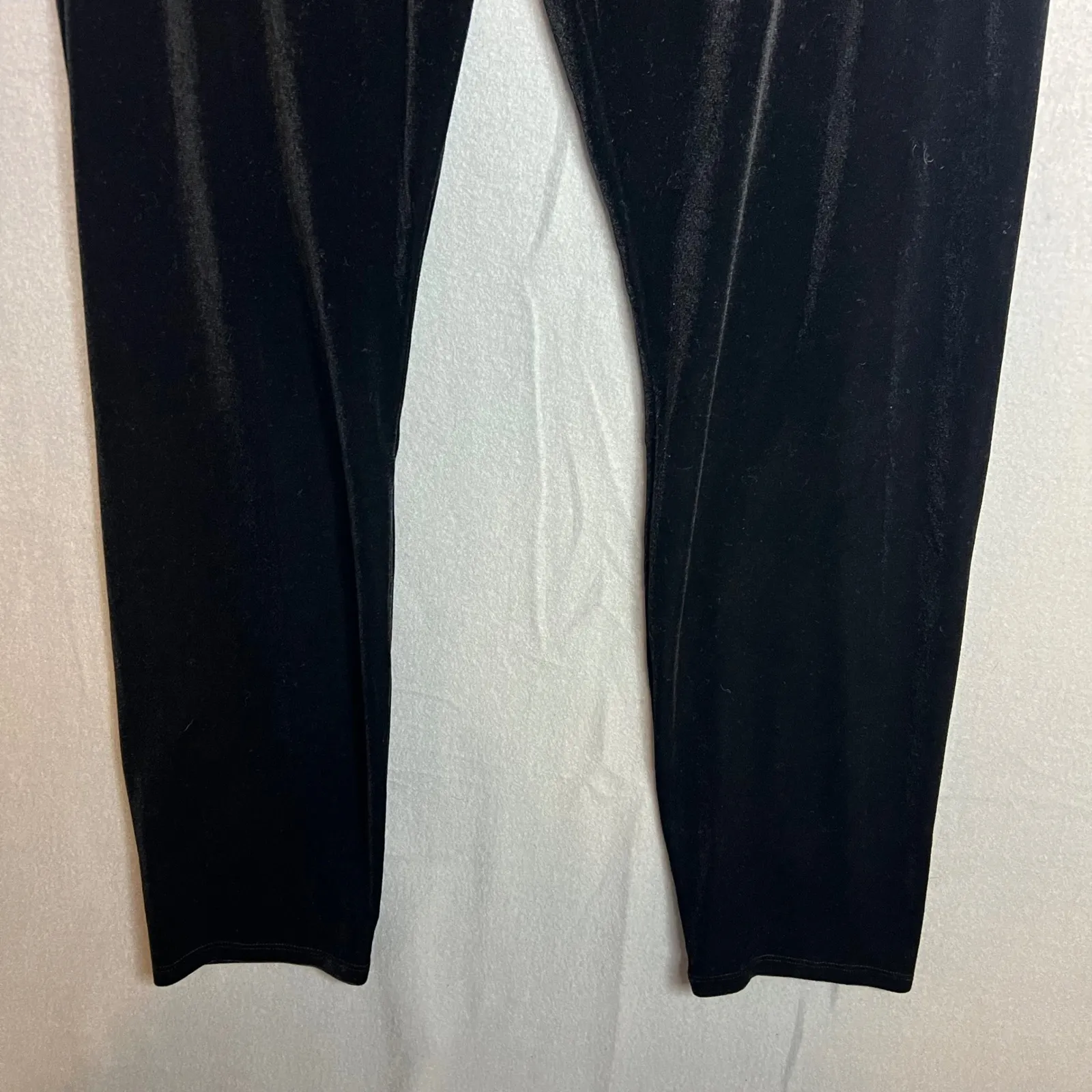 Eileen Fisher Black Velvet Leggings Pants Plus Size 1X Stretchy Relaxed Fit NWT - Image 4
