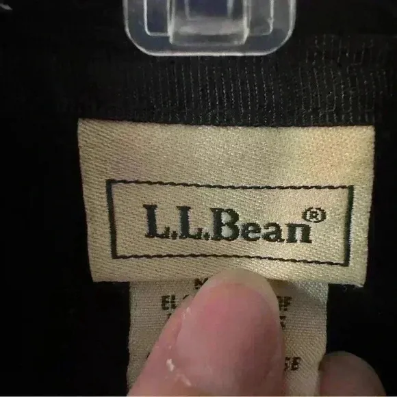 Vintage L.L. Bean Sherpa Fleece Sweater Zip Up Womens Size Large Black‎ Black - Image 7