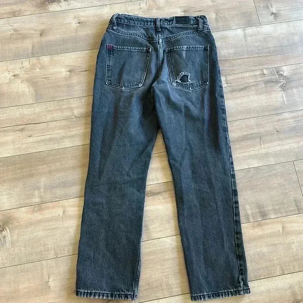 Urban Outfitters BDG Relaxed Straight Mid Rise Black Wash Jeans Sz 26 - Image 6