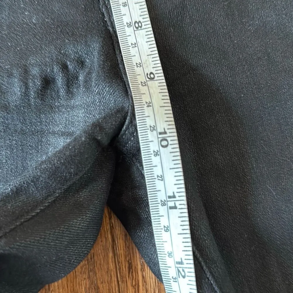 Hudson Kooper black super high rise ring detail coated jeans 27 - Image 9