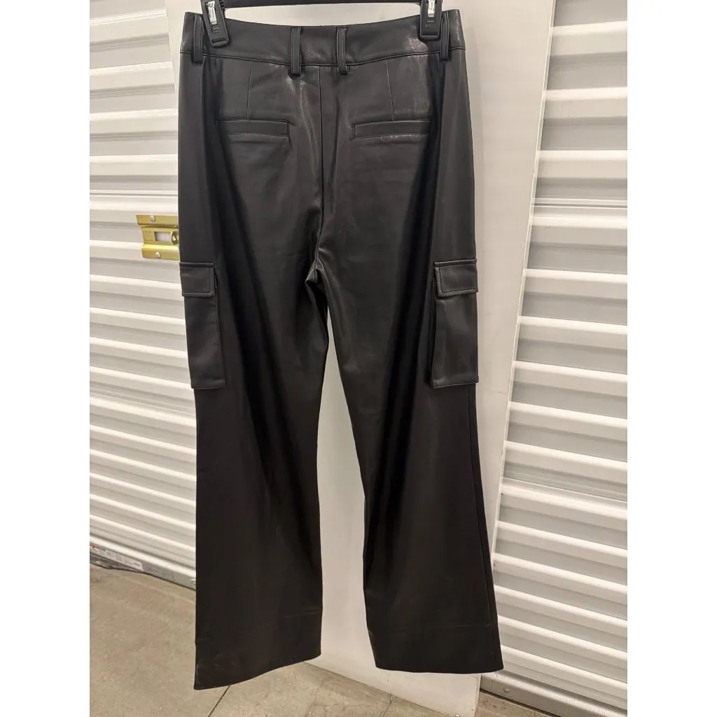 SER.O.YA Fifer Vegan Leather Low Rise Cargo Pant Black Womens Size XS - Image 11