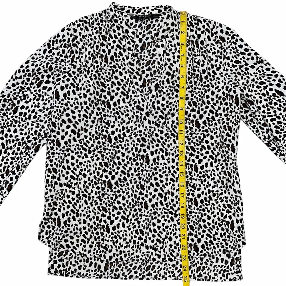 NWOT ZARA Animal Print Blouse Sz XS - Image 7