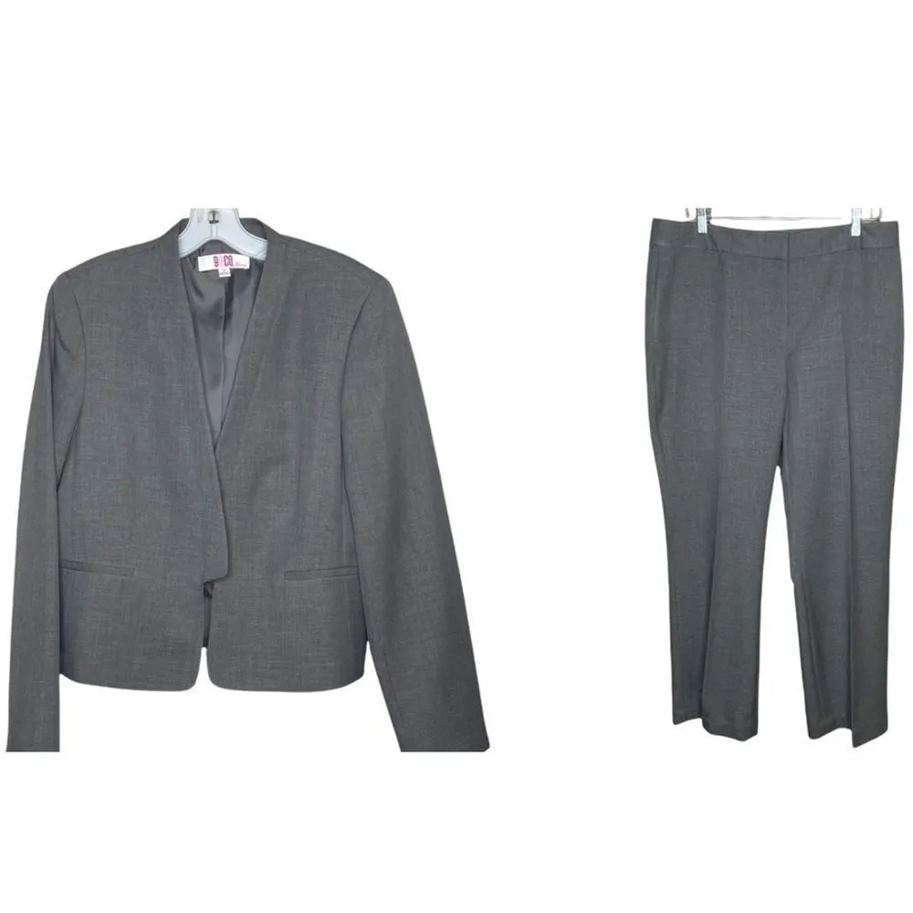 Vintage 9‎ & Co. Pantsuit Gray Size 12 - Image 2