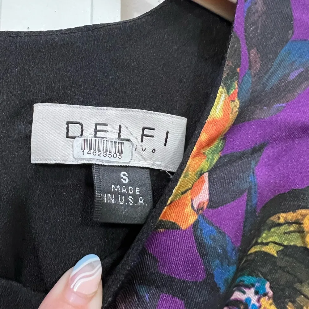 DELFI Collective Purple Taylor Puff Sleeve Dress Size Small $398 - Image 7