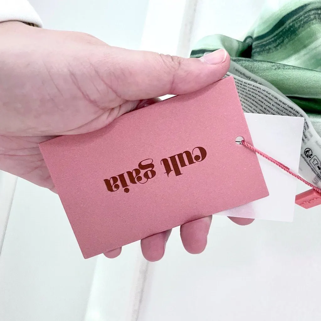 NWT Cult Gaia Oswin Calla Lily Painted Stripe Green Swim Bikini Top Bottoms XL - Image 4