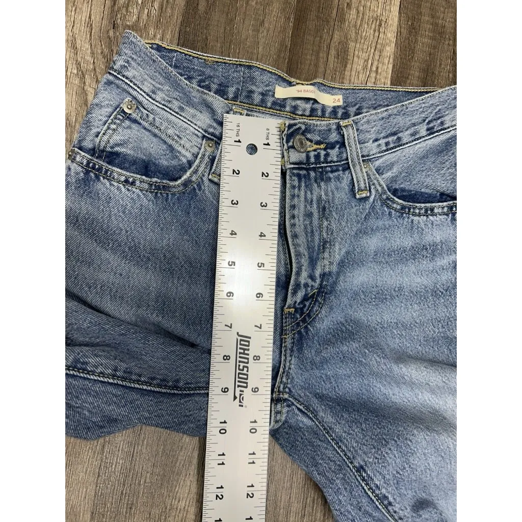 Levi’s 94 Baggy Jeans Womens 24 Relaxed Straight Leg Denim Pants Y2K - Image 9