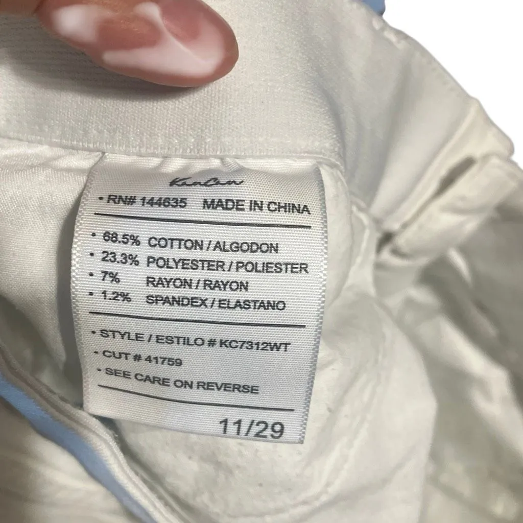 Kancan Paige High Rise Ankle Skinny White Jeans Non Ripped 11/29 #761 - Image 10