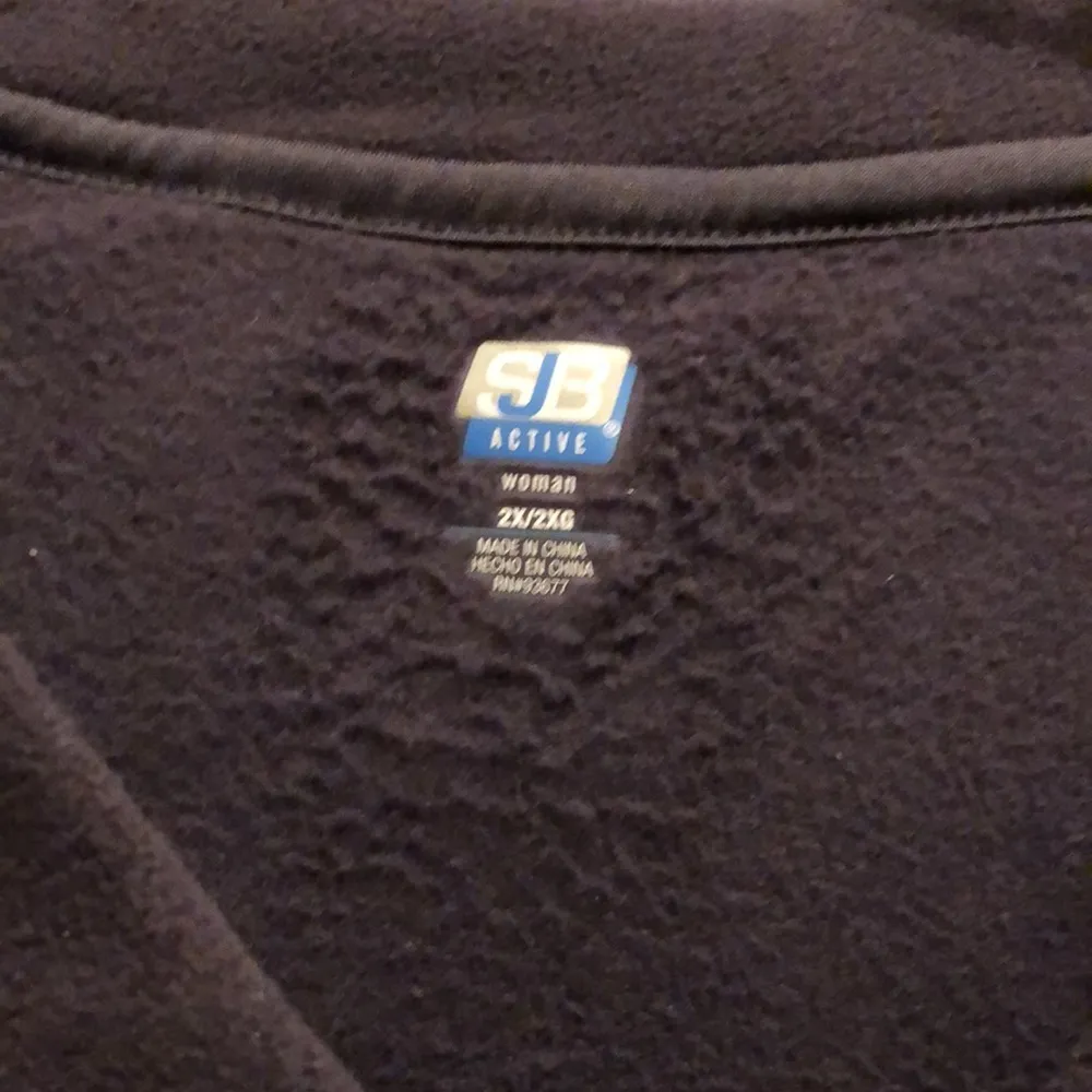 NWT SJB St John’s Bay Active Dark Purple Long Sleeve Fleece 2X - Image 2