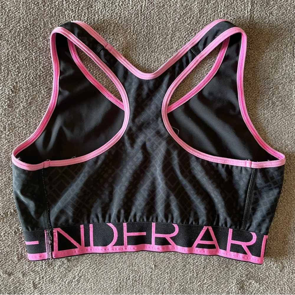 Under Armour High Impact Unpadded Razor Back Sports Bra Small - Image 2