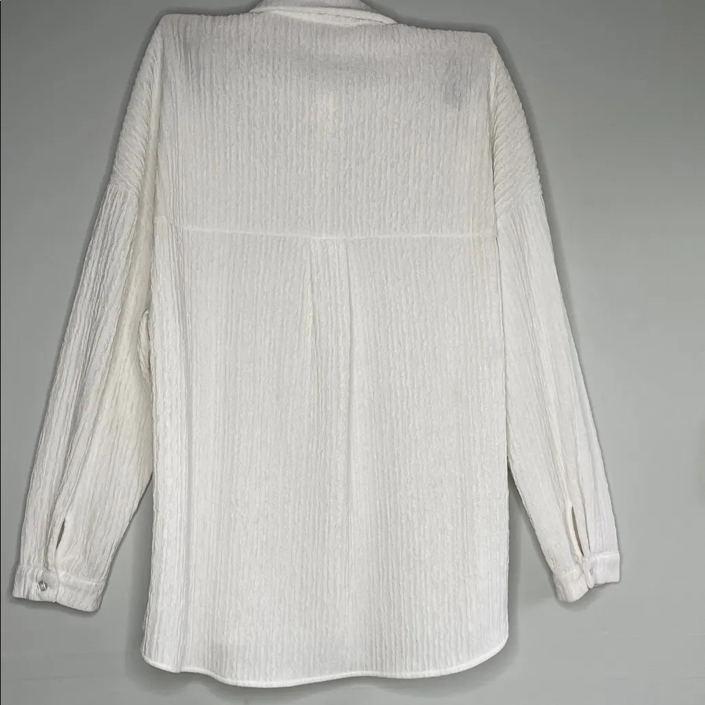 Adrianna Papell Textured White Top - Image 8