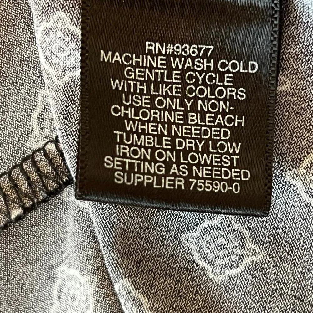 Women’s Liz Claiborne Career black/white geometric pattern  top Size XL - Image 6