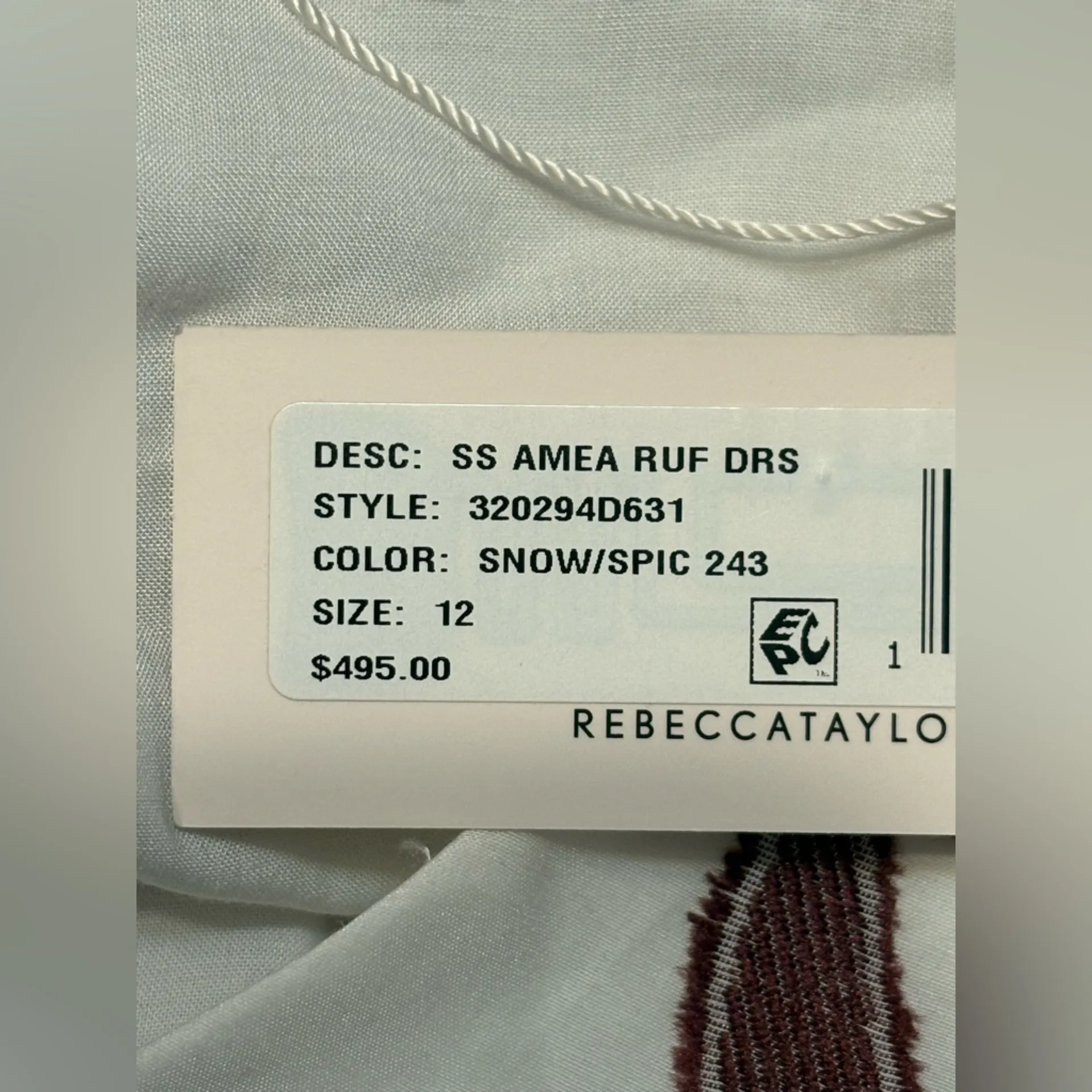 REBECCA TAYLOR SZ 12 Amea Floral Ruffle Dress NWT silk blend. Comfy & Beautiful - Image 7